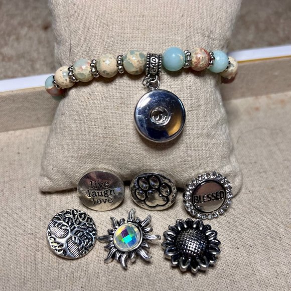 Bracelet with Snap-on Charms - Picture 2 of 2